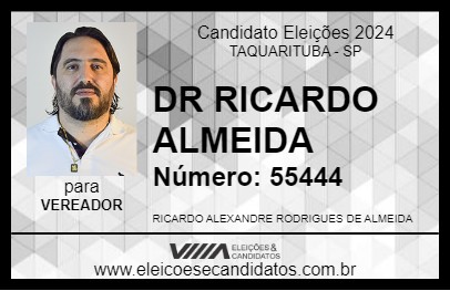 Candidato DR RICARDO ALMEIDA 2024 - TAQUARITUBA - Eleições