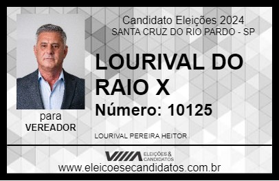 Candidato LOURIVAL DO RAIO X 2024 - SANTA CRUZ DO RIO PARDO - Eleições