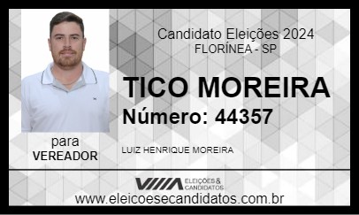 Candidato TICO MOREIRA 2024 - FLORÍNEA - Eleições