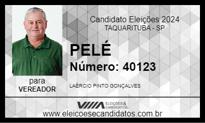 Candidato PELÉ 2024 - TAQUARITUBA - Eleições