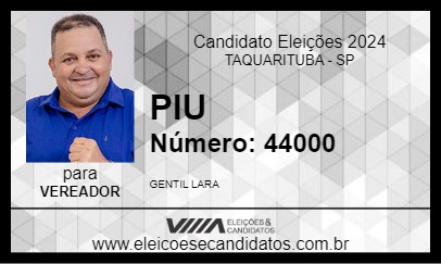 Candidato PIU 2024 - TAQUARITUBA - Eleições