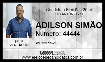 Candidato ADILSON SIMÃO 2024 - LUÍS ANTÔNIO - Eleições