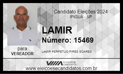 Candidato LAMIR 2024 - IPIGUÁ - Eleições