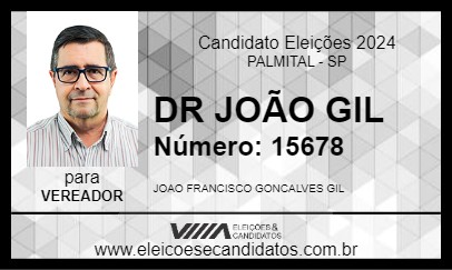 Candidato DR JOÃO GIL 2024 - PALMITAL - Eleições