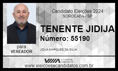 Candidato TENENTE JIDIJA 2024 - SOROCABA - Eleições