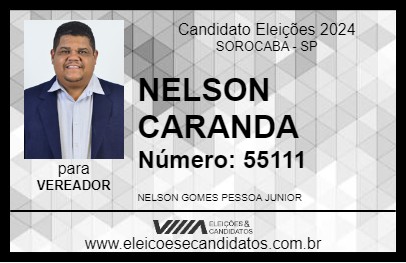 Candidato NELSON CARANDA 2024 - SOROCABA - Eleições