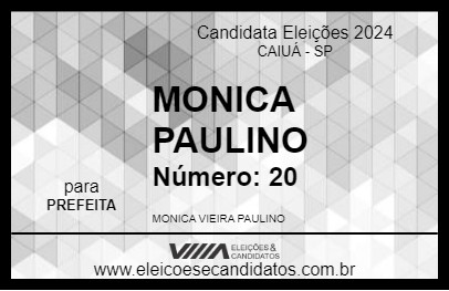 Candidato MONICA PAULINO 2024 - CAIUÁ - Eleições