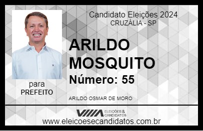 Candidato ARILDO MOSQUITO 2024 - CRUZÁLIA - Eleições