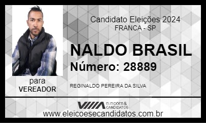 Candidato NALDO BRASIL 2024 - FRANCA - Eleições