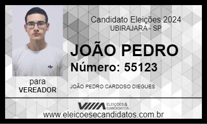 Candidato JOÃO PEDRO 2024 - UBIRAJARA - Eleições