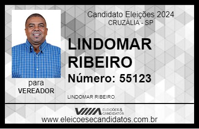 Candidato LINDOMAR RIBEIRO 2024 - CRUZÁLIA - Eleições