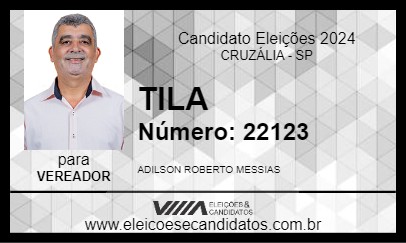 Candidato TILA 2024 - CRUZÁLIA - Eleições