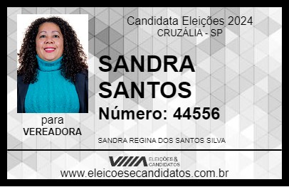 Candidato SANDRA SANTOS 2024 - CRUZÁLIA - Eleições