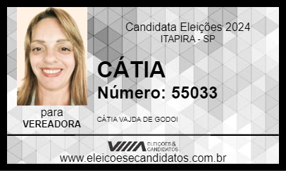 Candidato CÁTIA 2024 - ITAPIRA - Eleições