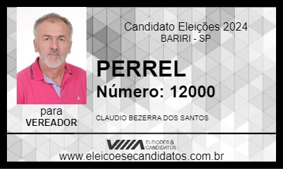 Candidato PERREL 2024 - BARIRI - Eleições