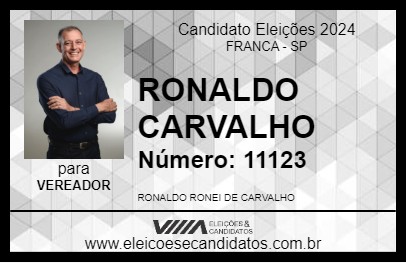 Candidato RONALDO CARVALHO 2024 - FRANCA - Eleições