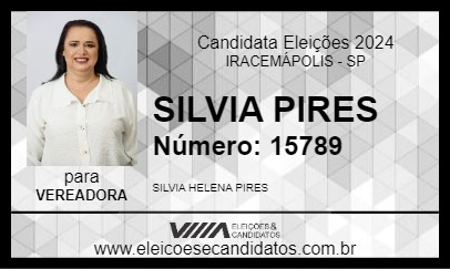 Candidato SILVIA PIRES 2024 - IRACEMÁPOLIS - Eleições