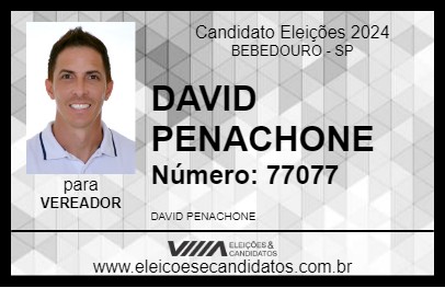 Candidato DAVID PENACHONE 2024 - BEBEDOURO - Eleições