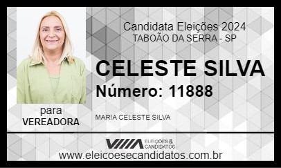 Candidato CELESTE SILVA 2024 - TABOÃO DA SERRA - Eleições