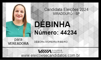 Candidato DÉBINHA 2024 - VIRADOURO - Eleições