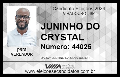 Candidato JUNINHO DO CRYSTAL 2024 - VIRADOURO - Eleições