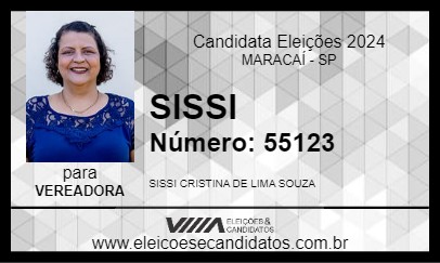 Candidato SISSI 2024 - MARACAÍ - Eleições