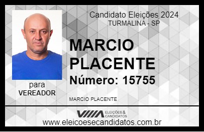 Candidato MARCIO PLACENTE 2024 - TURMALINA - Eleições