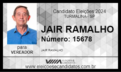 Candidato JAIR RAMALHO 2024 - TURMALINA - Eleições