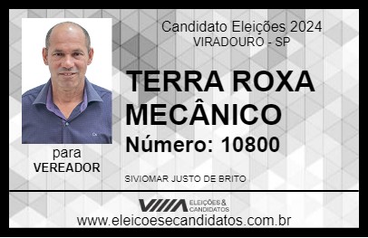 Candidato TERRA ROXA MECÂNICO 2024 - VIRADOURO - Eleições