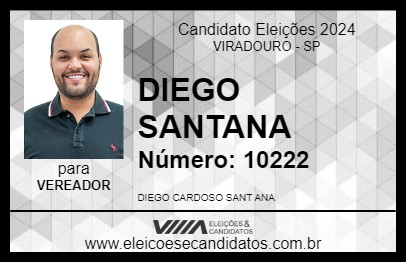 Candidato DIEGO SANTANA 2024 - VIRADOURO - Eleições