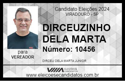 Candidato DIRCEUZINHO DELA MARTA 2024 - VIRADOURO - Eleições