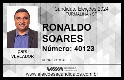 Candidato RONALDO SOARES 2024 - TURMALINA - Eleições