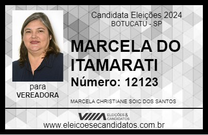 Candidato MARCELA DO ITAMARATI 2024 - BOTUCATU - Eleições