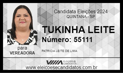 Candidato TUKINHA LEITE 2024 - QUINTANA - Eleições