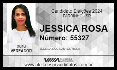 Candidato JESSICA ROSA 2024 - PARDINHO - Eleições