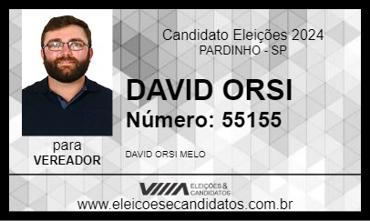 Candidato DAVID ORSI 2024 - PARDINHO - Eleições