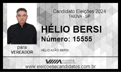 Candidato HÉLIO BERSI 2024 - TAIÚVA - Eleições