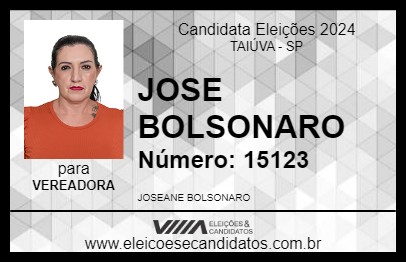 Candidato JOSE BOLSONARO 2024 - TAIÚVA - Eleições