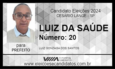 Candidato LUIZ DA SAÚDE 2024 - CESÁRIO LANGE - Eleições