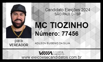 Candidato MC TIOZINHO 2024 - SÃO PAULO - Eleições