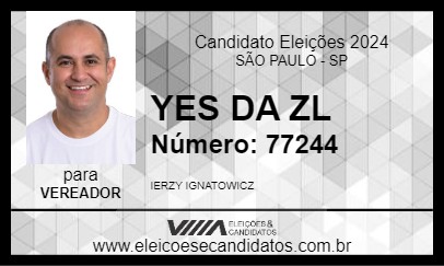 Candidato YES DA ZL 2024 - SÃO PAULO - Eleições