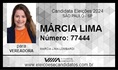 Candidato MÁRCIA LIMA 2024 - SÃO PAULO - Eleições