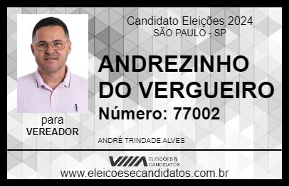 Candidato ANDREZINHO DO VERGUEIRO 2024 - SÃO PAULO - Eleições