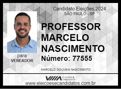 Candidato PROFESSOR MARCELO NASCIMENTO 2024 - SÃO PAULO - Eleições