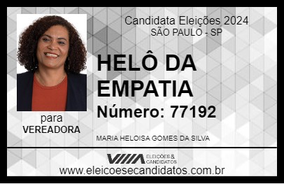 Candidato HELÔ DA EMPATIA 2024 - SÃO PAULO - Eleições