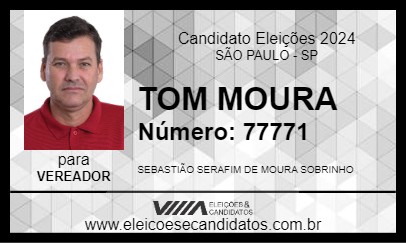 Candidato TOM MOURA 2024 - SÃO PAULO - Eleições