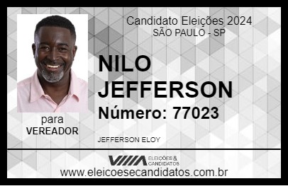 Candidato NILO JEFFERSON 2024 - SÃO PAULO - Eleições