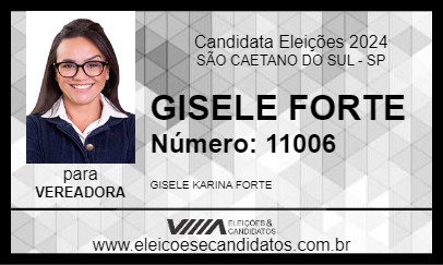 Candidato GISELE FORTE 2024 - SÃO CAETANO DO SUL - Eleições