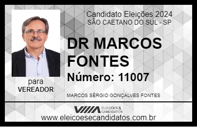 Candidato DR MARCOS FONTES 2024 - SÃO CAETANO DO SUL - Eleições