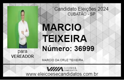 Candidato MARCIO TEIXEIRA 2024 - CUBATÃO - Eleições